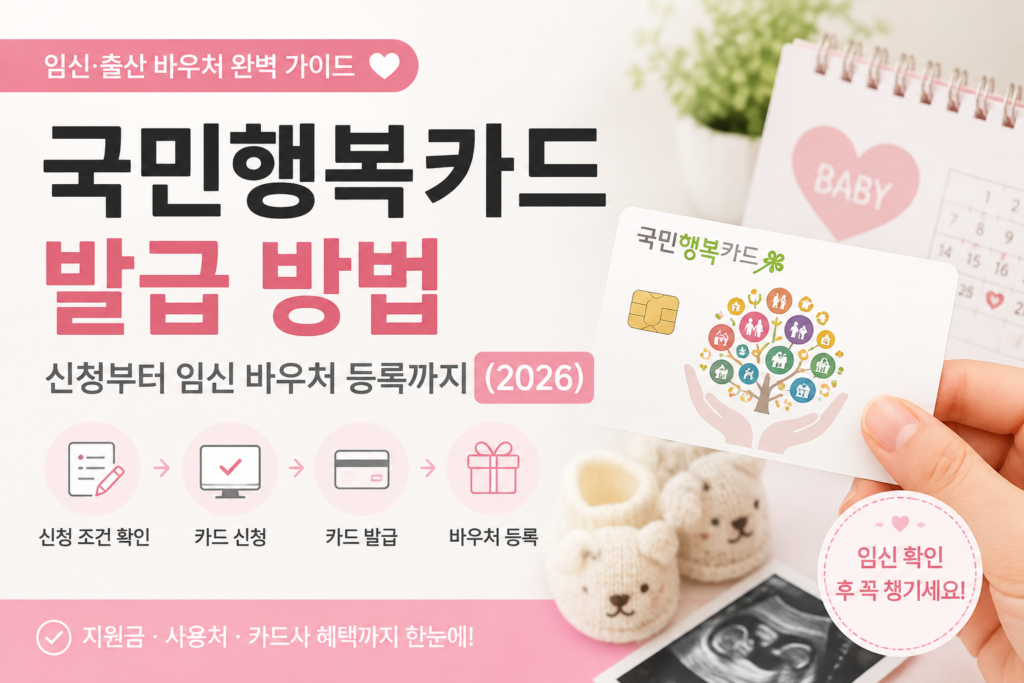 국민행복카드 발급 방법