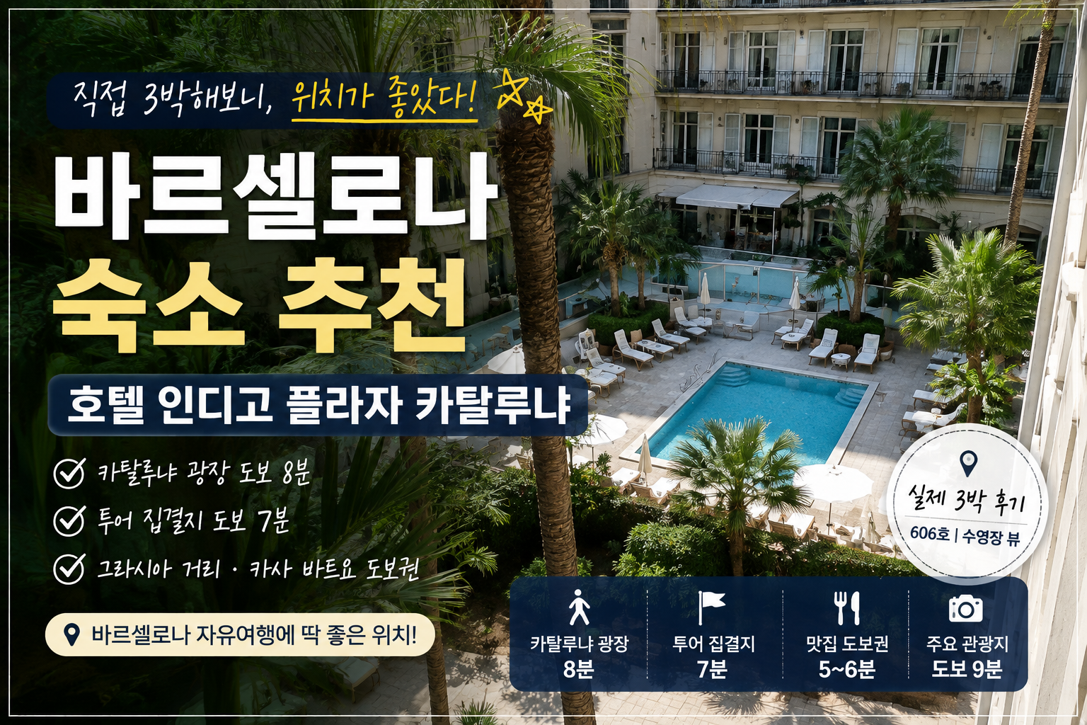 바르셀로나 숙소 추천｜호텔 인디고 플라자 카탈루냐 3박 실제 후기