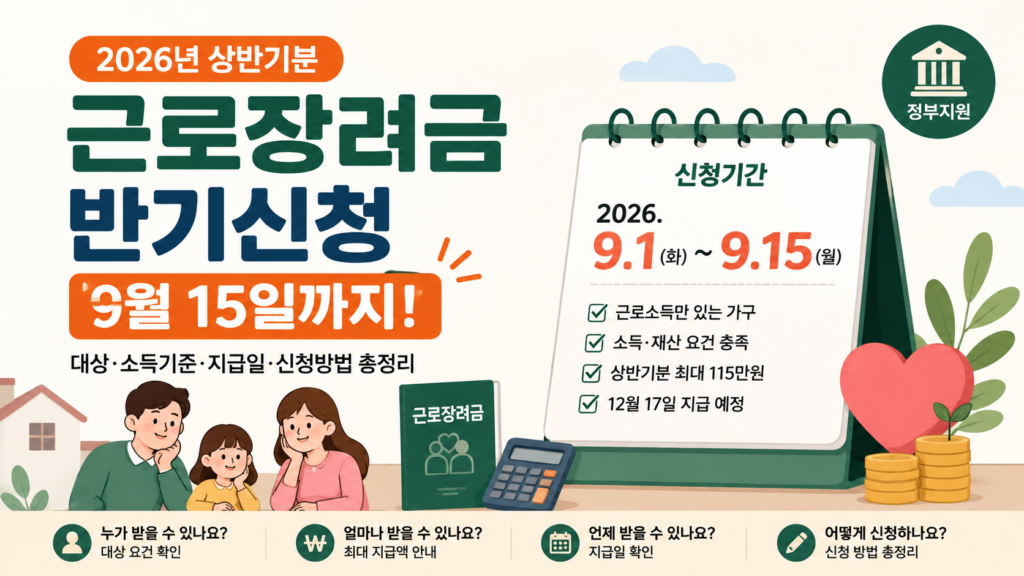 근로장려금 반기신청